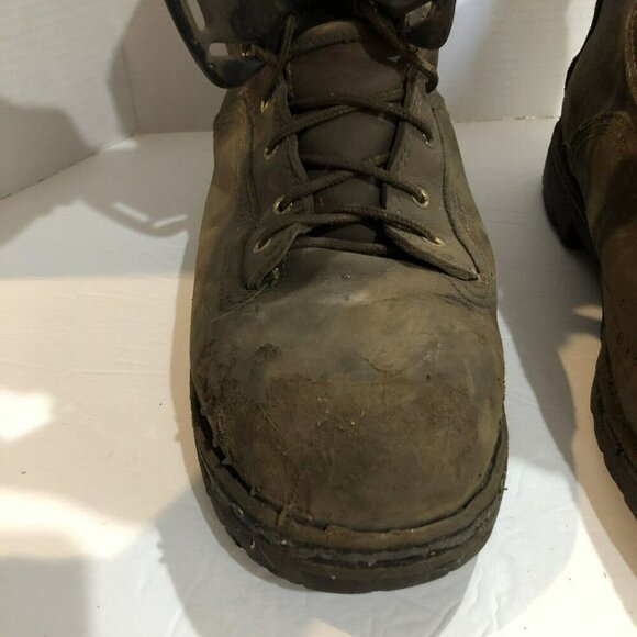 Danner Mens Size 13 Brown Leather 8” Quarry 2.0 AT GTX Steel Toe Logger Boots - Picture 8 of 16